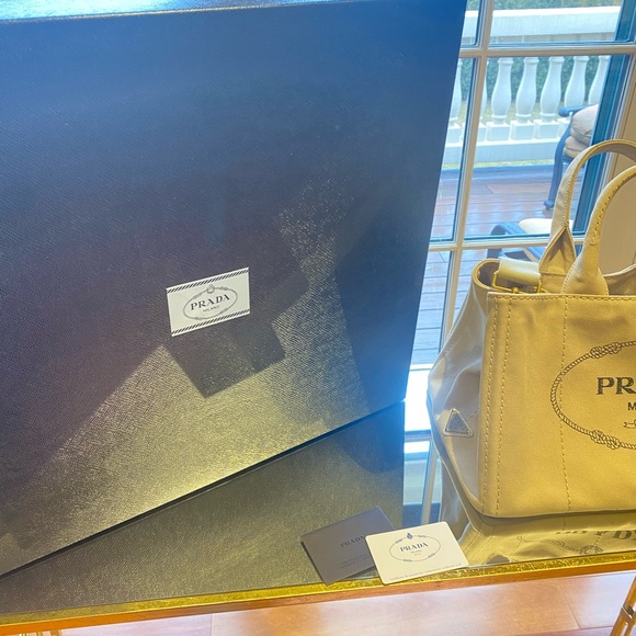 Authentic Prada Canapa Corda Large Tote with original box, and certificate. - Picture 15 of 16